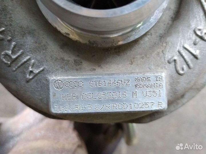 Турбина volkswagen Т5 2 л TDI