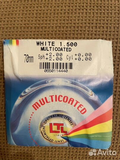 Линзы для очков +2.0