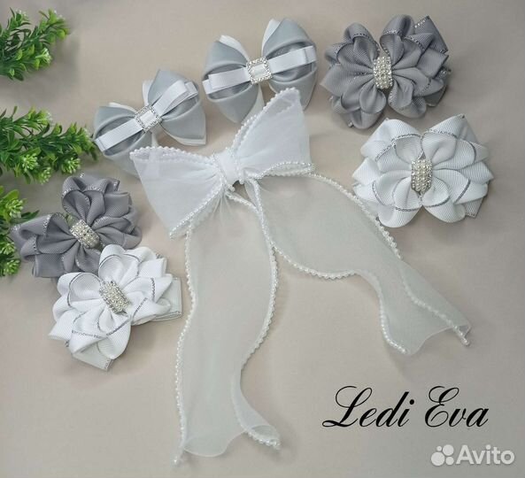 Детские школьные бантики/жабо/заколки/галстук