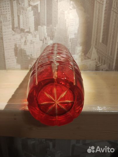 Ваза цветное стекло чехия