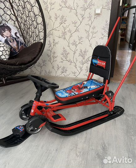 Снегокат с колесами