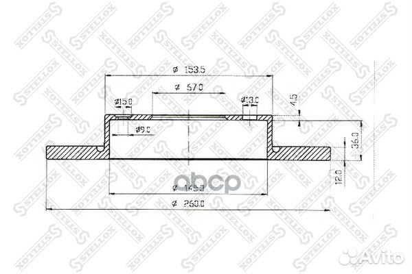 60203345SX диск тормозной передний MB W168 1.4