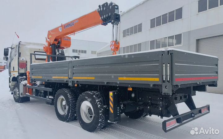 Бортовой грузовик FAW J6 CA3250 с КМУ HANGIL SV, 2025