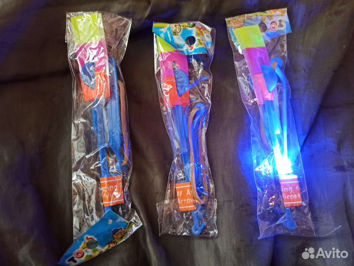 Светящаяся рогатка вертолетик