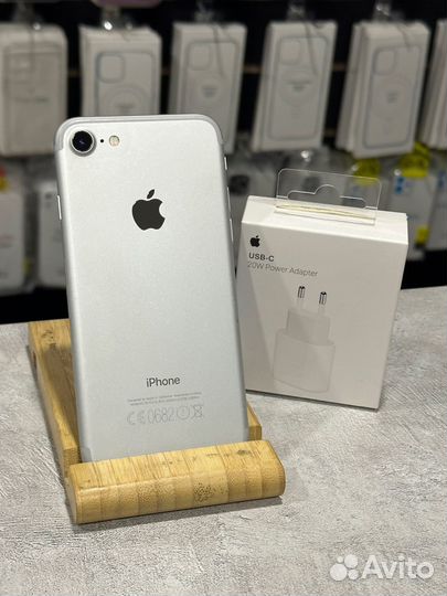 iPhone 7 256gb Silver Идеал 100акб