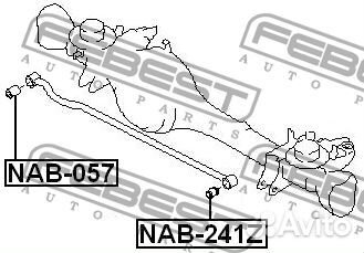 Febest NAB-241Z Сайлентблок заднего поперечного ры