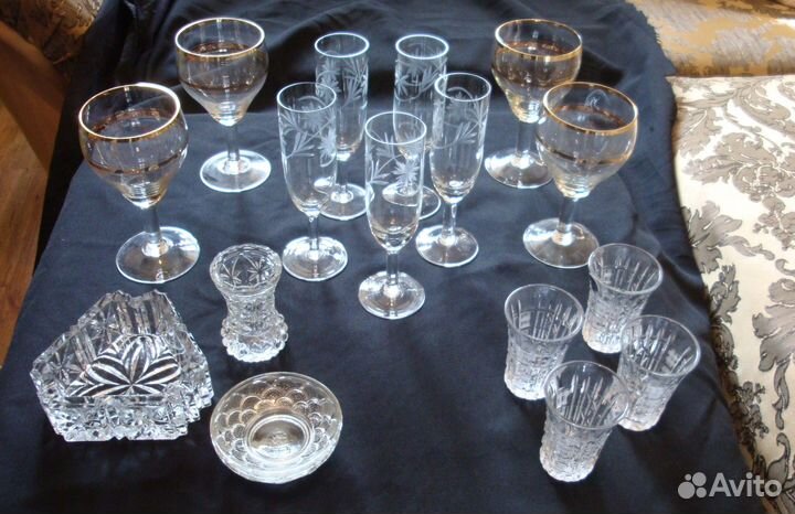 Бокалы, фужеры, рюмки СССР