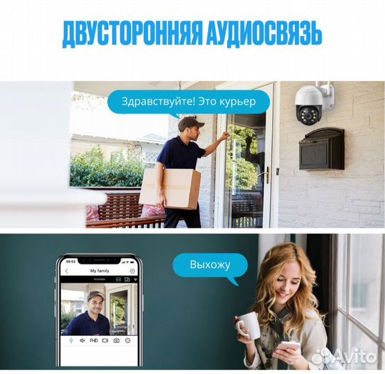 Уличная поворотная wifi камера