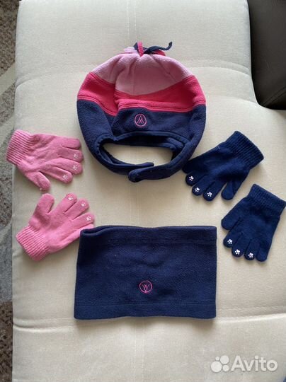 Комплект шапка и снуд для девочки