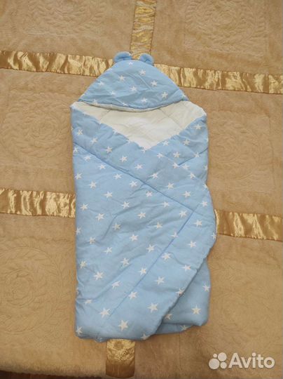 Конверт одеяло на выписку осень весна