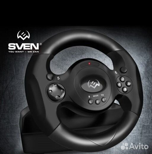 Sven Руль игровой для компьютера с педалями GC-W30