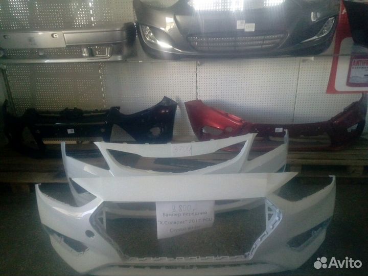 Бампер на Солярис в цвет