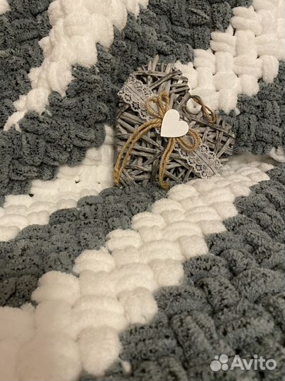 Плед детский вязаный