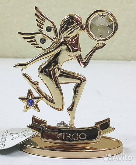 Знак зодиака «Дева» с кристаллами Swarovski