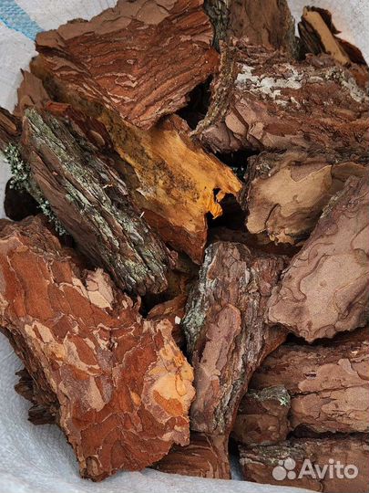 Кора сосны мульча