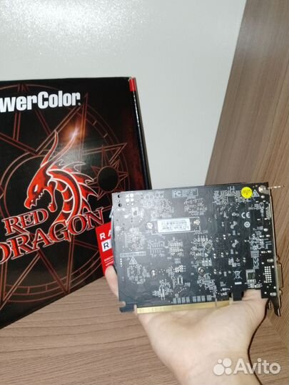 Видеокарта rx 550 4gb Red Dragon
