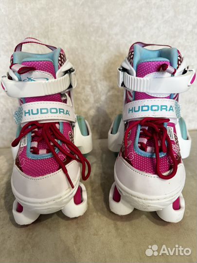 Ролики Hudora, шлем и защита Crazysafety