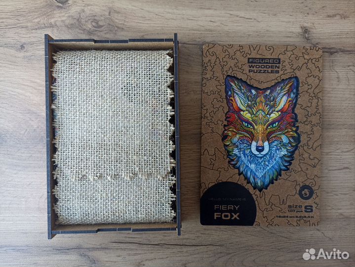 Деревянные пазлы лиса Fiery Fox