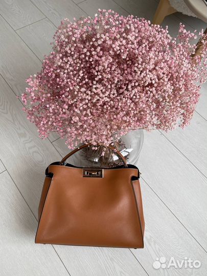 Сумка fendi натуральная кожа