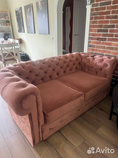 Диван и кресло Честер бу