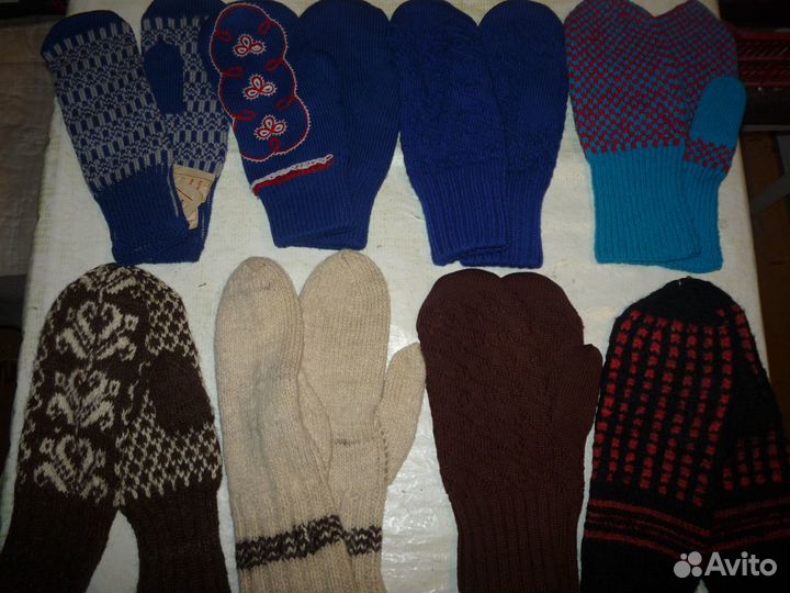 Варежки вязаные шерсть СССР
