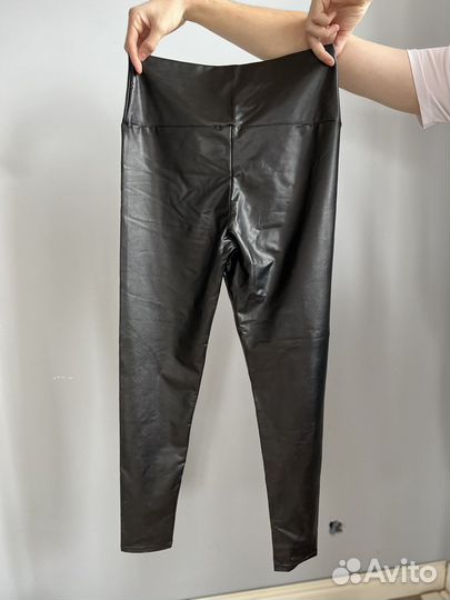 Брюки из экокожи