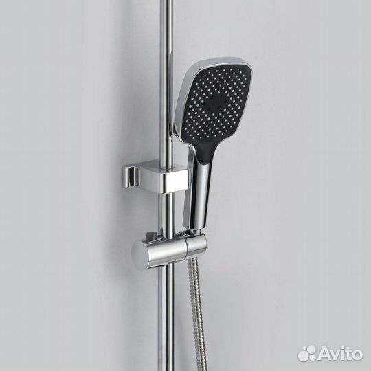 Душевая система D-Lin D10A17, хром Округлая