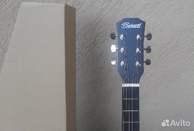 Новая гитара акустика матовая