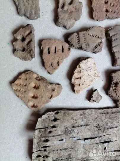 Фрагменты древней керамики Бронзовый век