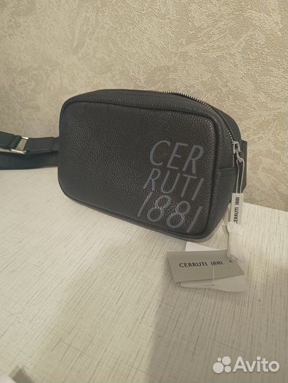 Поясная сумка Cerruti 1881 оригинал нат. кожа