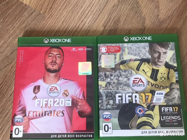 Диски fifa 20 и 17 на xbox