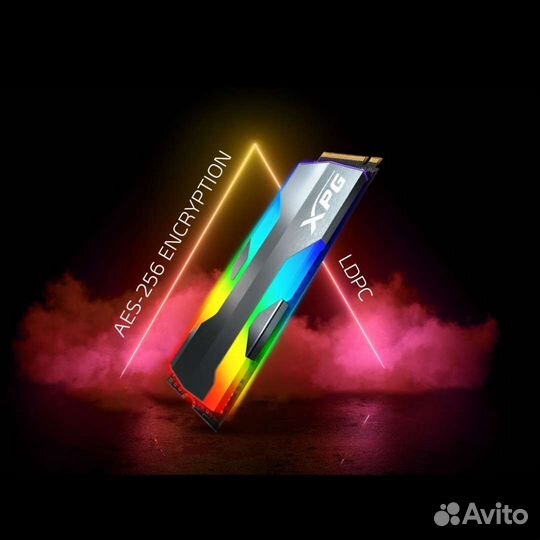 SSD 500Gb NVMe M2 Диск Adata XPG Spectrix S20G RGB