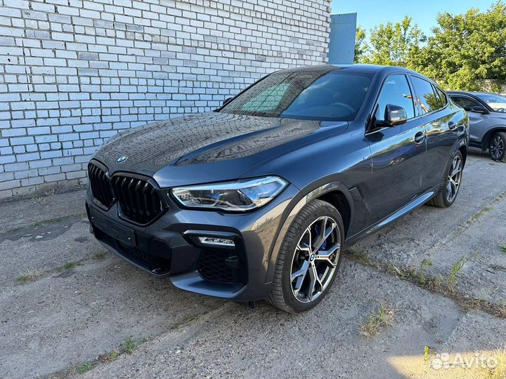 BMW X6 3.0 AT, 2020, битый, 67 000 км