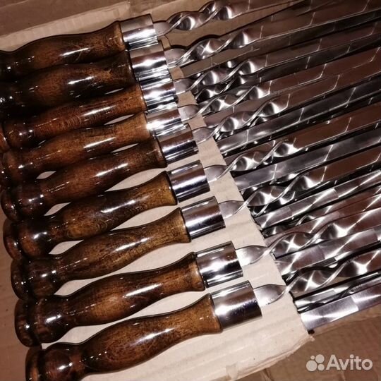 Шампура с деревянной ручкой