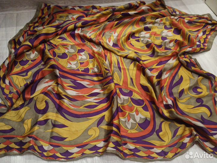 Платок шелковая шаль дизайнер Marina d'este