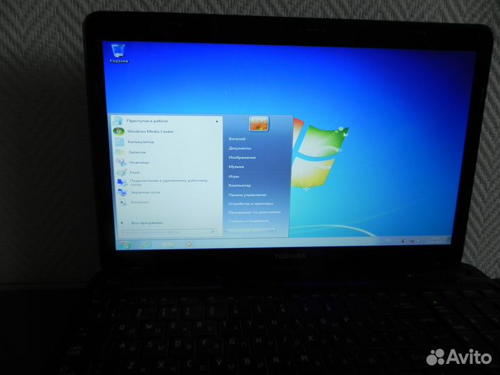 Ноутбук toshiba