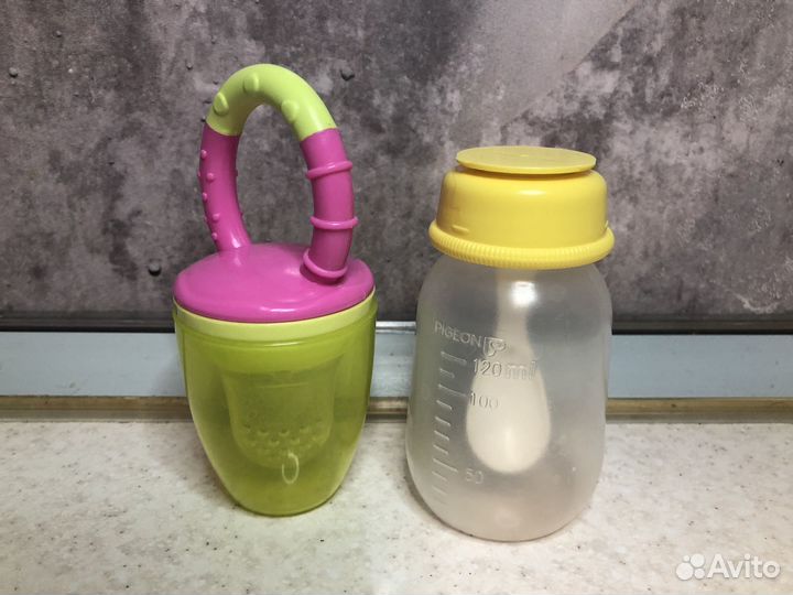 Набор avent: электрический молокоотсос и бутылочки