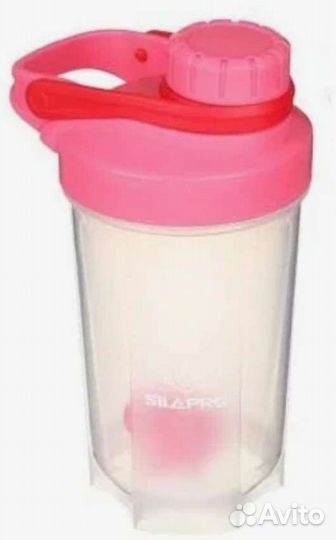 Шейкер спортивный с венчиком 500мл, 11,5х18,5см