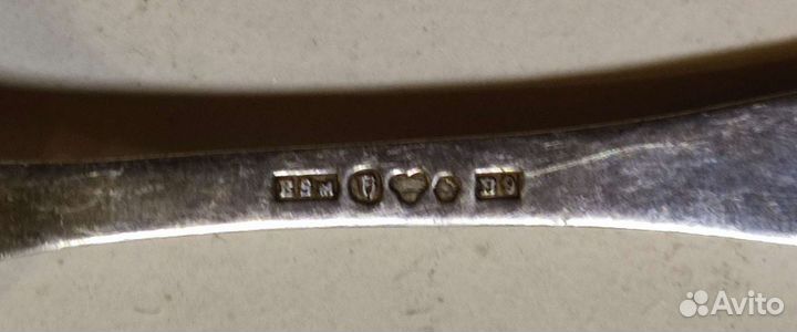 Серебряная кофейная ложка