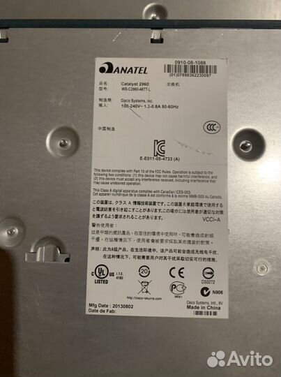Коммутатор Cisco WS C 3750 g -48 TS-S