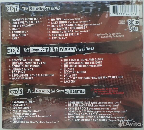 Sex Pistols - The Many Faces Of (3 CD)