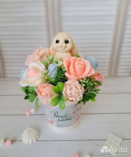 Букет цветов из мыла ручной работы на заказ