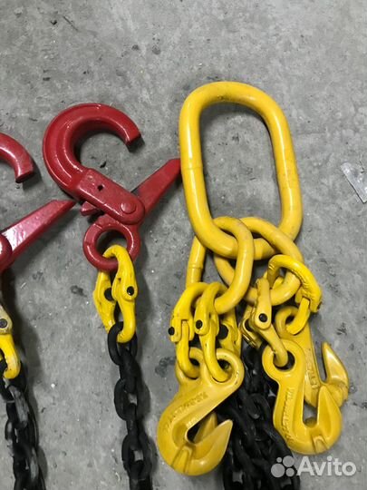 Строп цепной 4сц с самозакрывающимися крюками