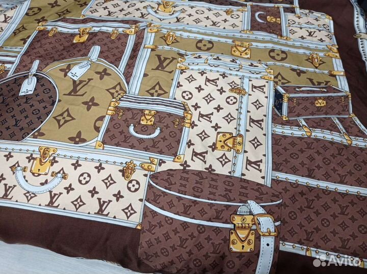 Платок шелковый 95см louis vuitton италия