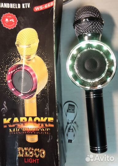 WS-668 Bluetooth караоке микрофон бу почти новый