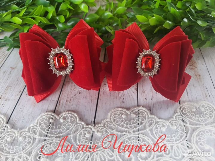 Банты для волос ручной работы