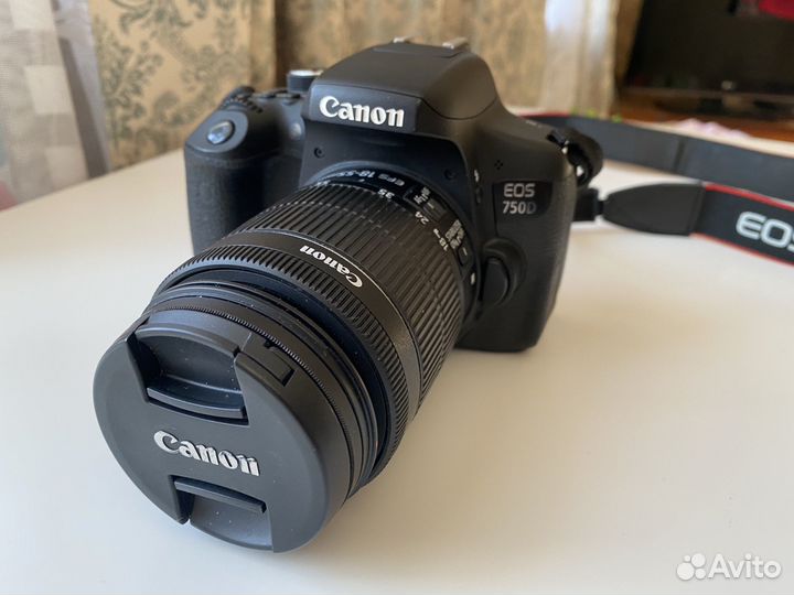 Зеркальный фотоаппарат canon EOS 750D и объектив