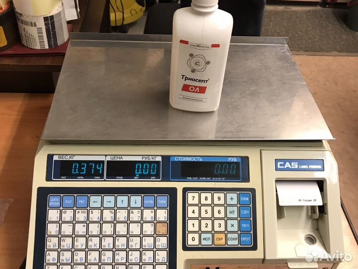 CAS LP-15 (VS1,6). Весы с термопечатью