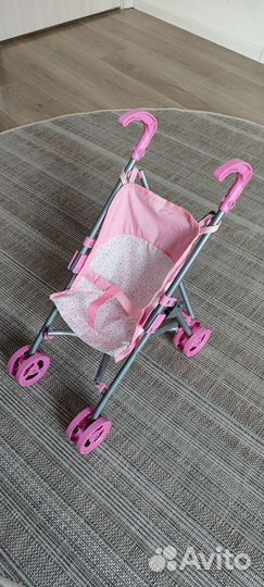 Коляска кукольная трость прогулочная