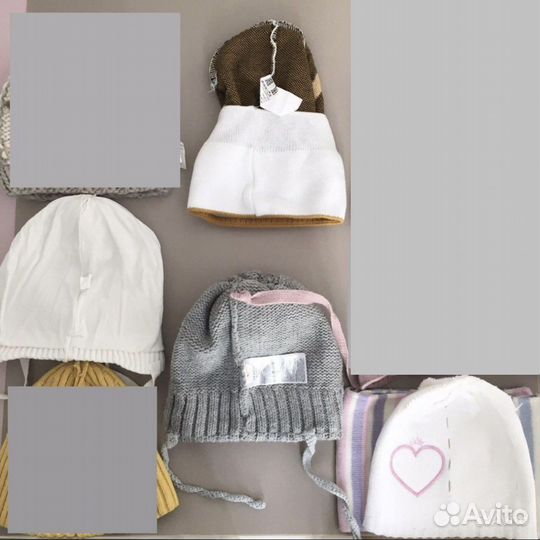Шапки 48-52 демисезонные для девочки